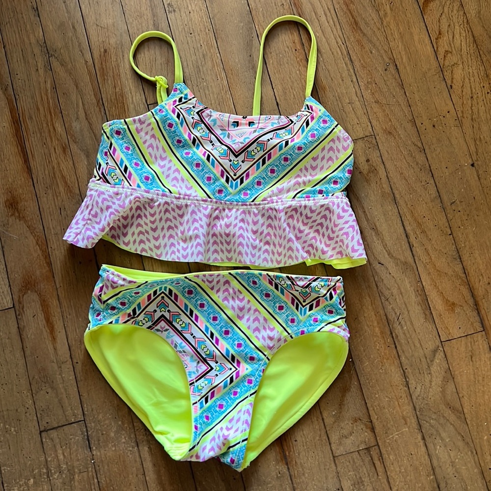 Justice reversible bikini - size 10